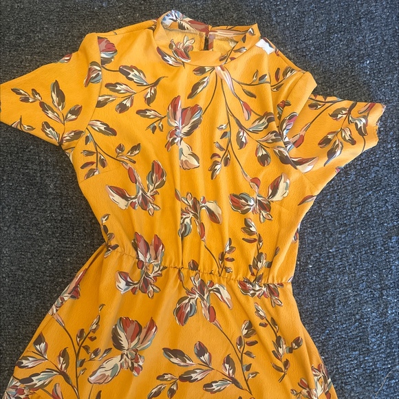 Long Yellow Boho Dress - Picture 2 of 4